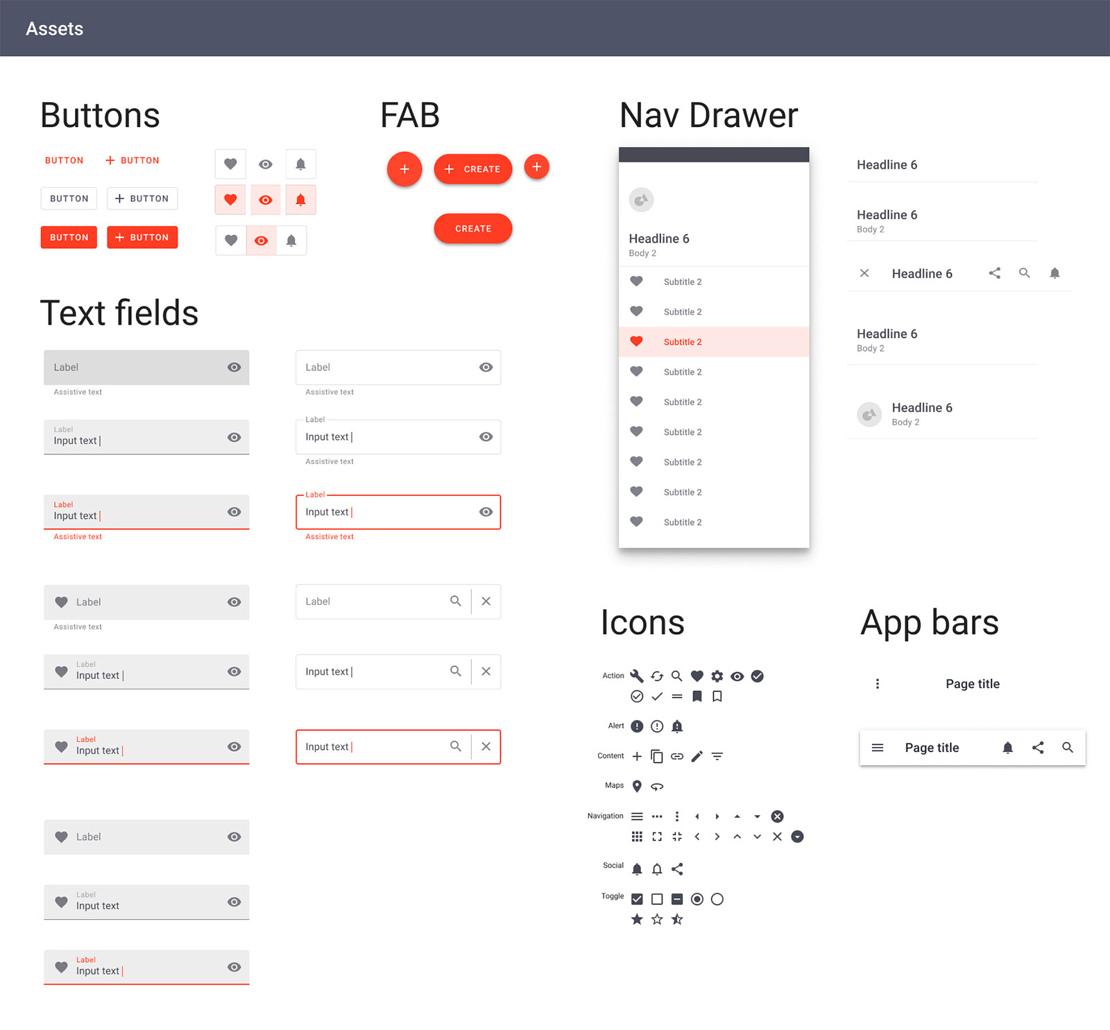 Design system assets